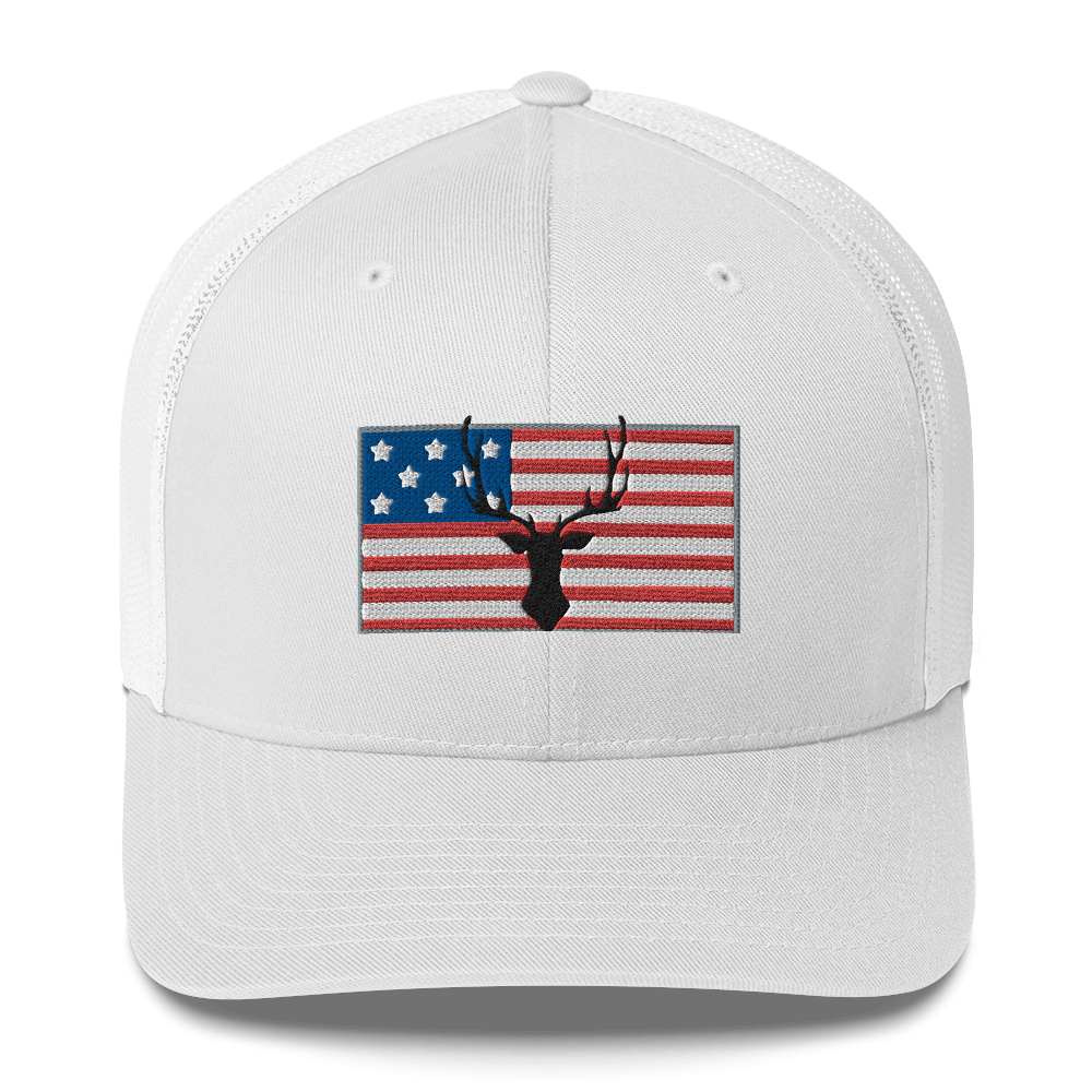 Flag & Buck Snapback