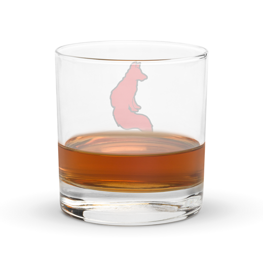 Red Fox Rocks Glass