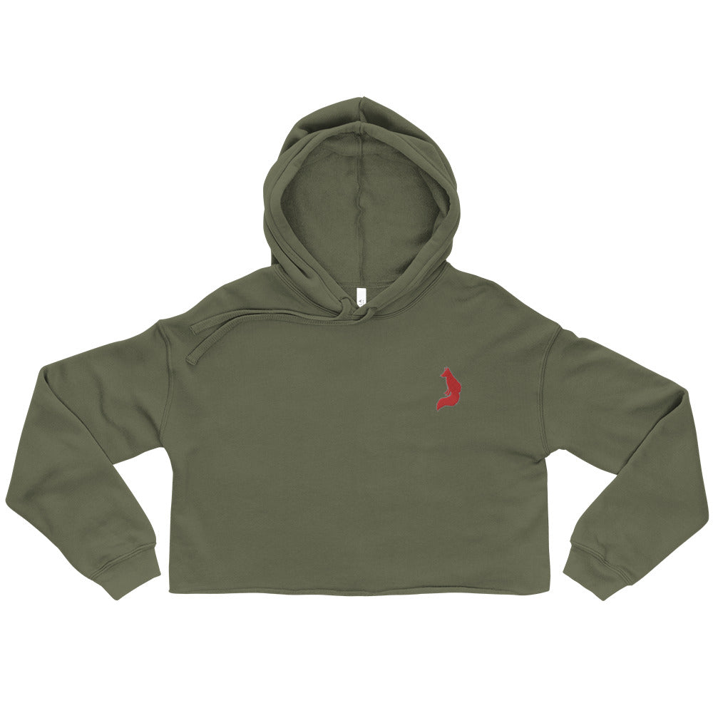 Women's Fox Crop Hoodie