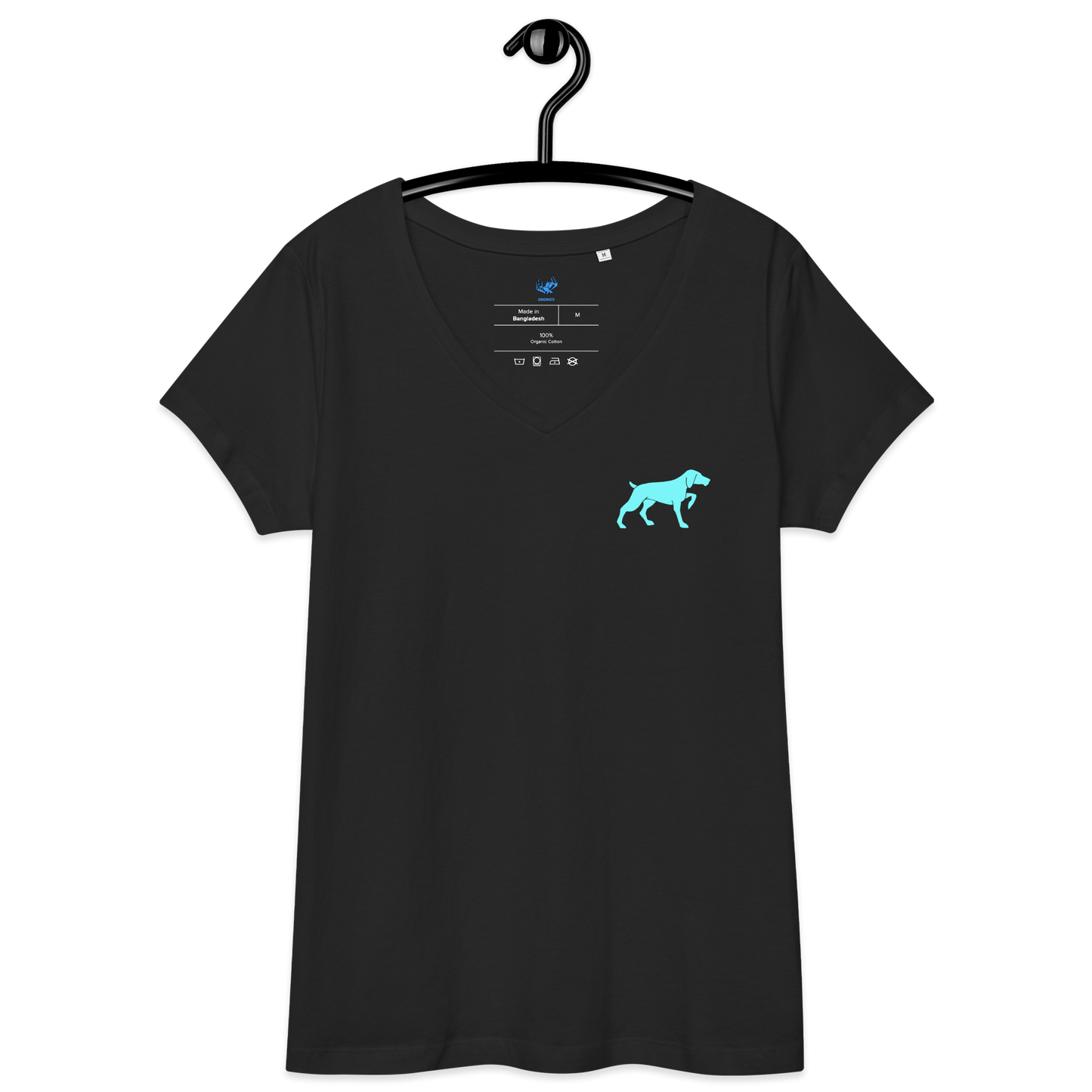 Women’s Fitted Dog V-Neck T-Shirt